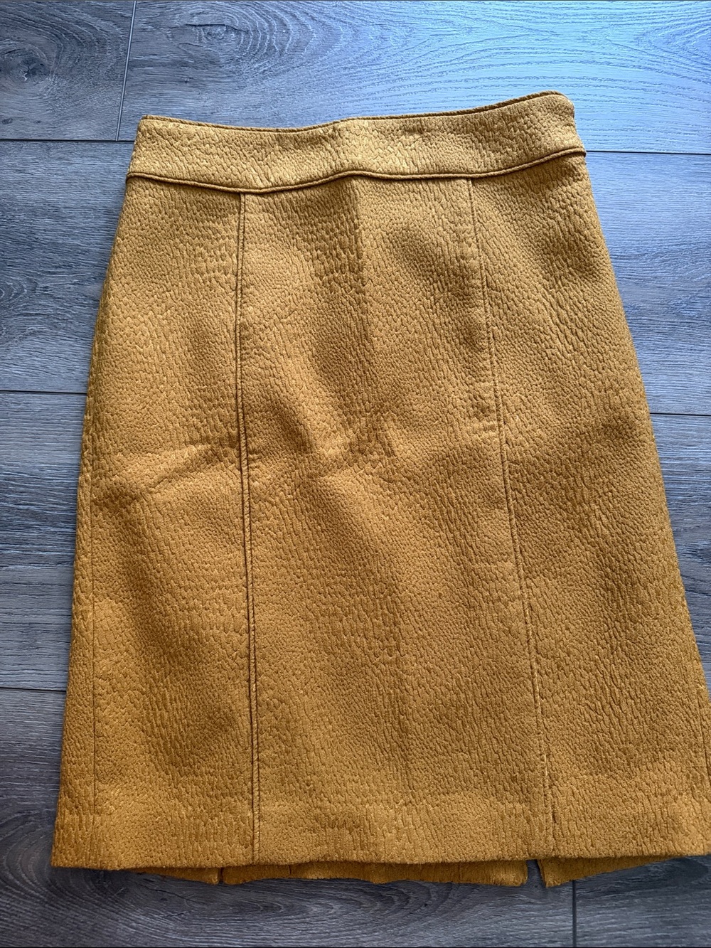Banana Republic Textured Mustard Pencil Skirt - Women